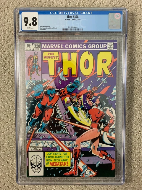 CGC 9.8 Graded Marvel (Bronze Age) THE MIGHTY THOR Comic Book, #328, Feb 1983