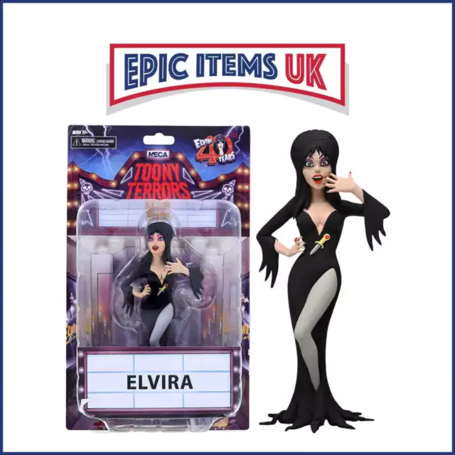 Toony Terrors Series 6 Elvira Mistress of the Dark Figure
