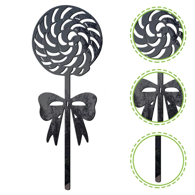 Hof Einfache Schwarz Weihnachten Dekorative Garten Stake Garten Dekoration