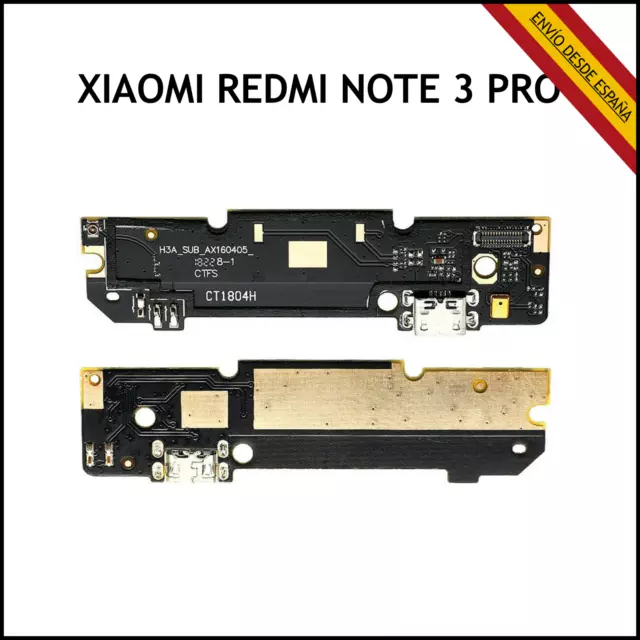 Placa De Carga Xiaomi Redmi Note 3 Pro Conector Micro Usb Antena Microfono Board