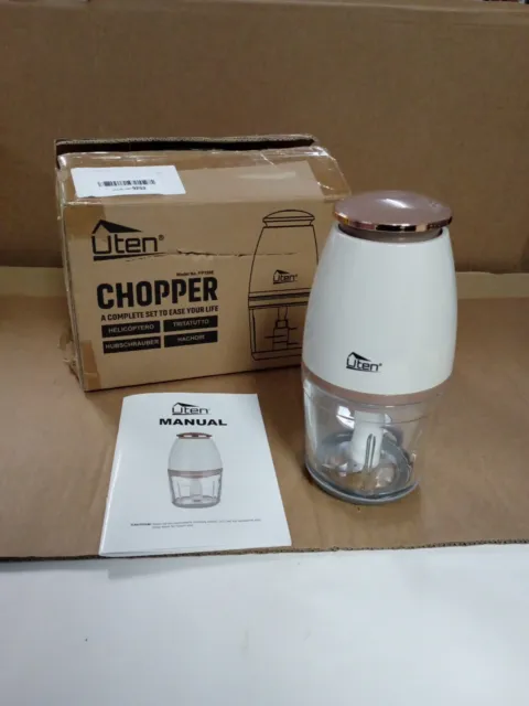 Mini Food Chopper Electric Processor Blender Glass Mixer  Spices Grinder E413