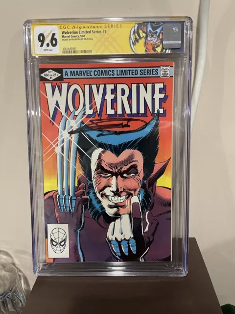 Wolverine Limited Series #1 (1982) CGC 9.6 SS Custom Label Signed Frank Miller