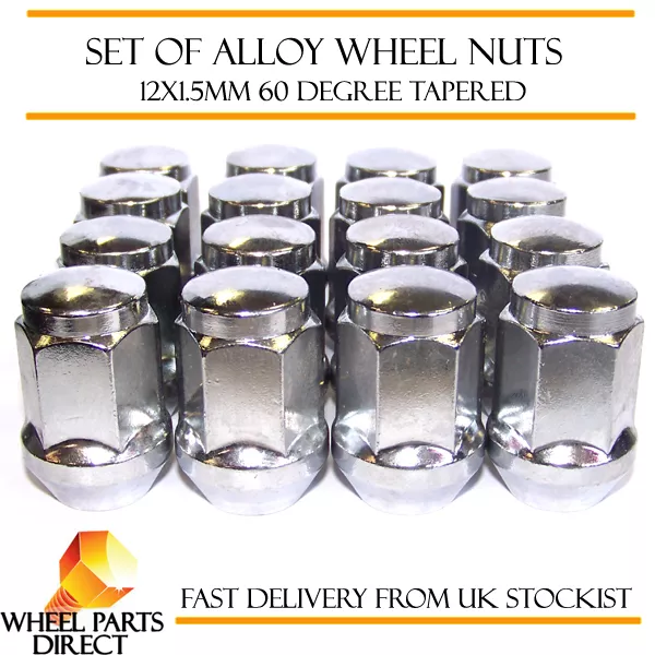 Alloy Wheel Nuts (16) 12x1.5 Bolts Tapered for Rover 100/Metro 90-98