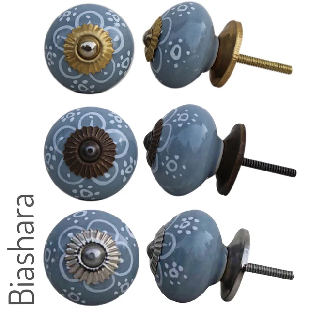 CERAMIC DOOR KNOBS Cupboard Handle Cabinet Drawer Vintage Floral Antique QUALITY