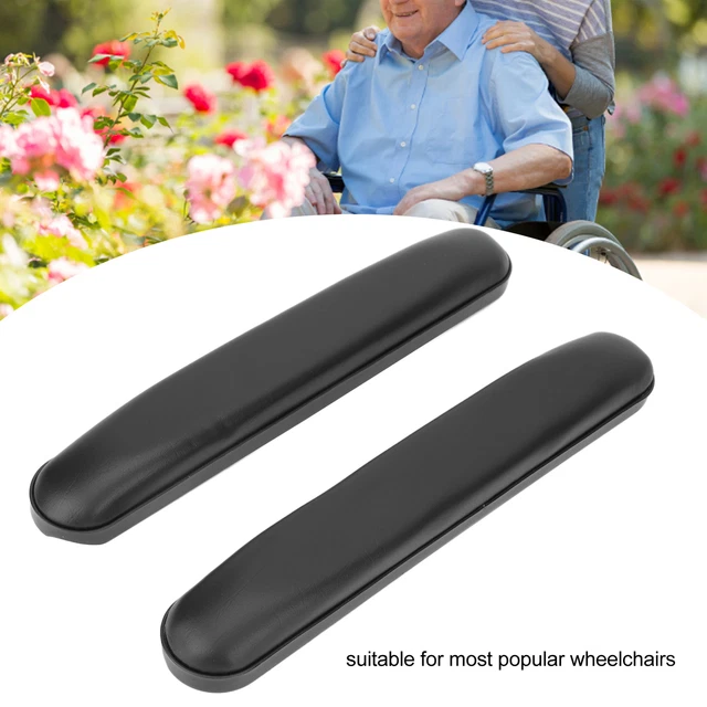 1 par de reposabrazos resistentes al desgaste para sillas de ruedas impermeables con tornillos chw