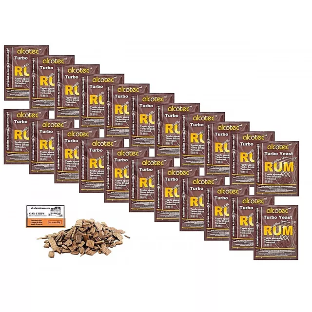 Turbo Lievito – Alcotec Rum + Scaglie di Quercia, Lievito per Melassa