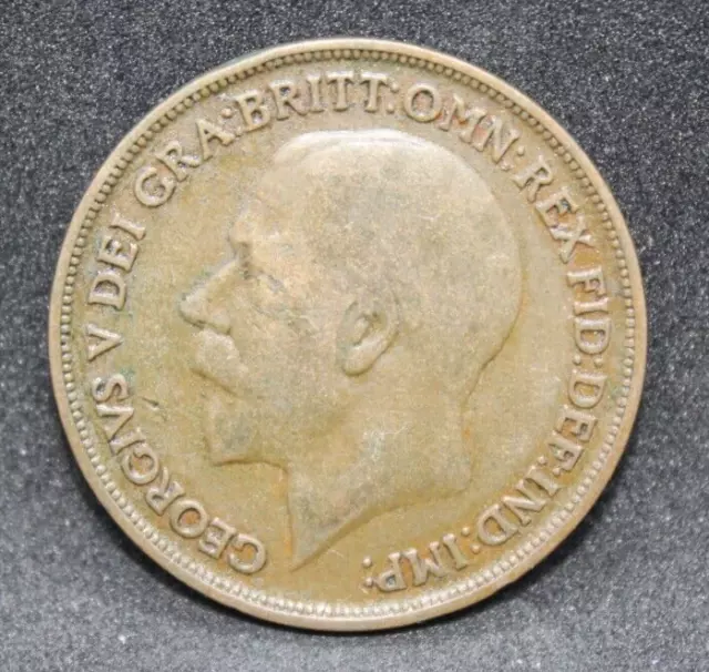 Moneta 1916 Gran Bretagna 1 Penny Giorgio V Mb (C.01) 2