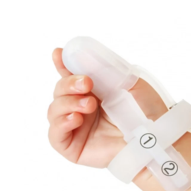 Thumb Sucking Finger Protector Baby Silicone Biting Glove Teether Baby Teething