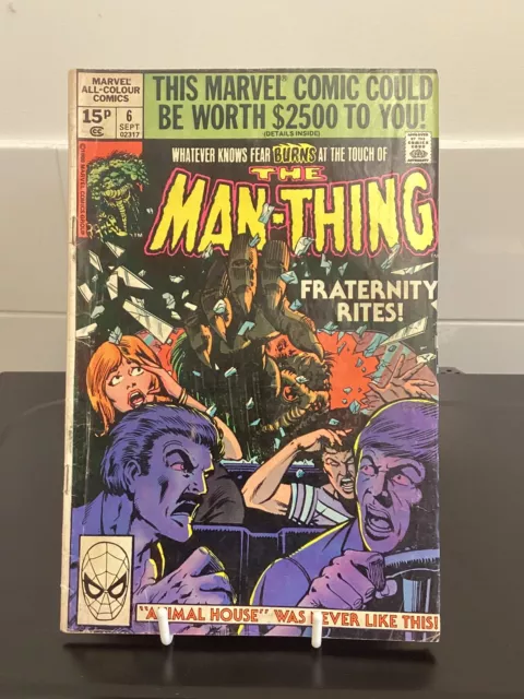 Marvel Comic The Man Thing No 6 Vol 2 Sept 1980    Marvel Comics