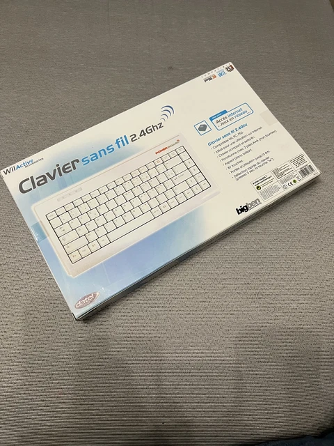 datel clavier sans fil AZERTY gaming pc ps3 wii compact fin 6M