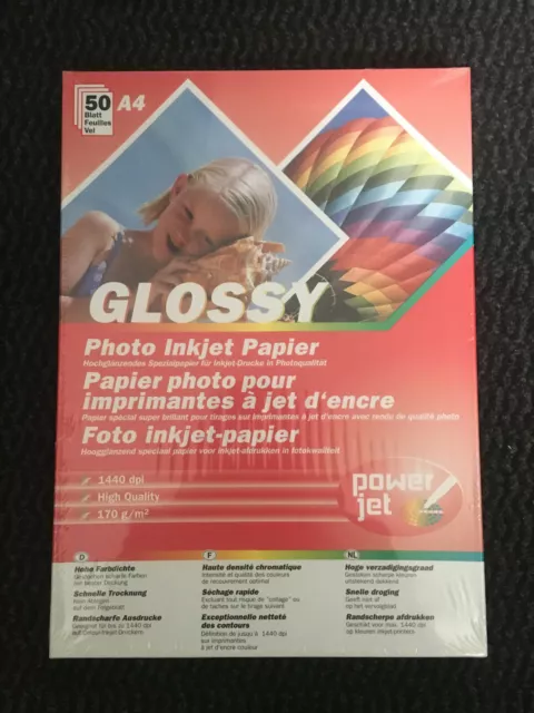 3 x 50 Blatt Fotopapier DIN A4 170g Glossy Premium Paper