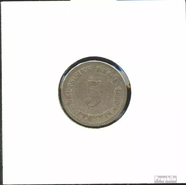 Deutsches Reich Jägernr: 12 1915 F vorzüglich Kupfer-Nickel vorzüglich 1915 5 Pf