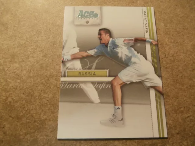 Marat Safin, 2007 Ace Authentic Tennis Rookie Card, Mint Condition (Jt29)