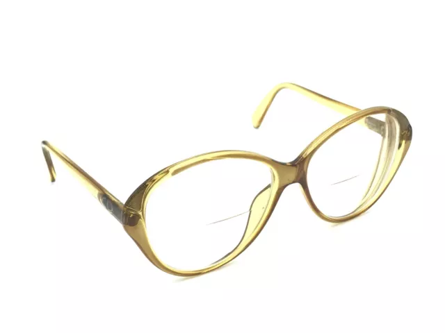 Christian Dior 2242 Women's Clear Yellow Oversize Eyeglasses Frames 58-14 130