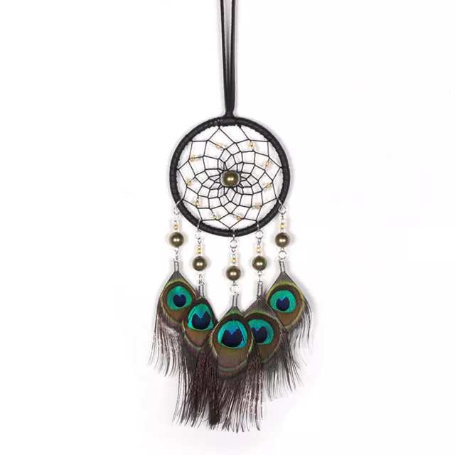 Dream Catcher Beaded Car Wall Hanging Bead Ornament Feathers Mini Home Decor