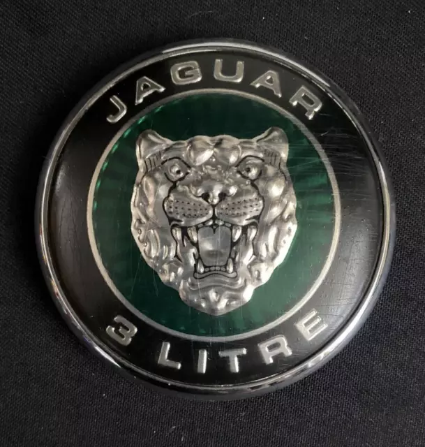 Jaguar 3 Liter S Typ Motorhaube Auto Original Abzeichen Emblem Abzeichen Abzeichen Abzeichen