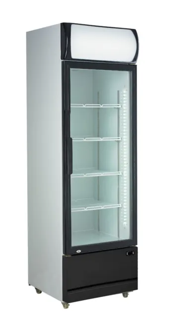 CHILLMATIC 1 Door 540L Commercial Upright Drinks Display & Food Storage Fridge