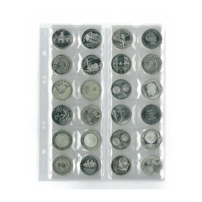 Feuilles numismatiques Multi-Collect pour 24 monnaies jusqu'à 34 mm.