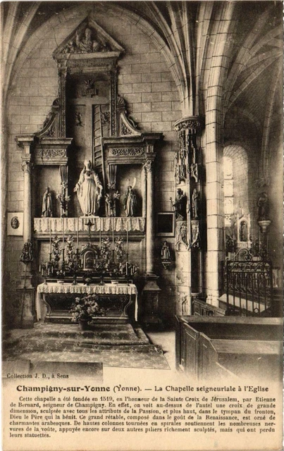 CPA CHAMPIGNY-sur-YONNE - The Seigneurial Chapel with the Church (108366)