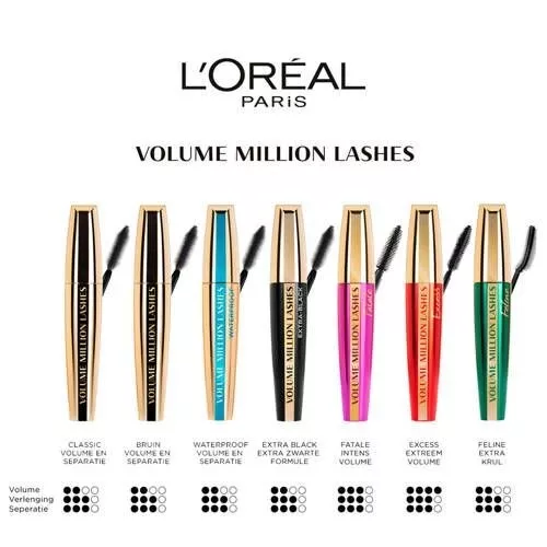 L'Oreal Volume Million Lashes Mascara - Select Your Shade - (Brand New)