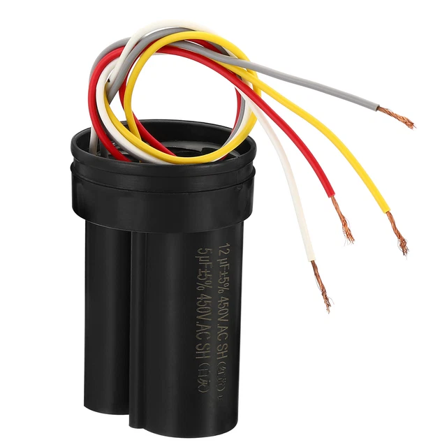 Condensateur CBB60 10µF 450V 2 Fils - Neuf, Pour Lavage/démarrage - Marque Uxcell, Fabriqué En Chine