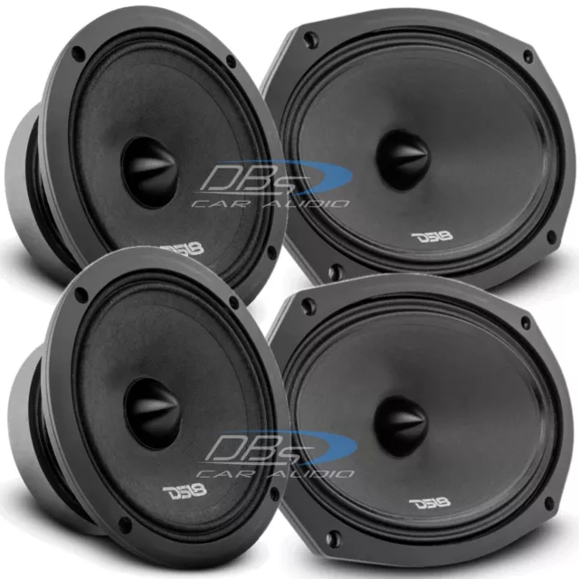 2x DS18 PRO-ZXI694BM + 2x PRO-ZXI6.4BM 4-ohm 6x9" & 6.5" Midrange Loud Speakers