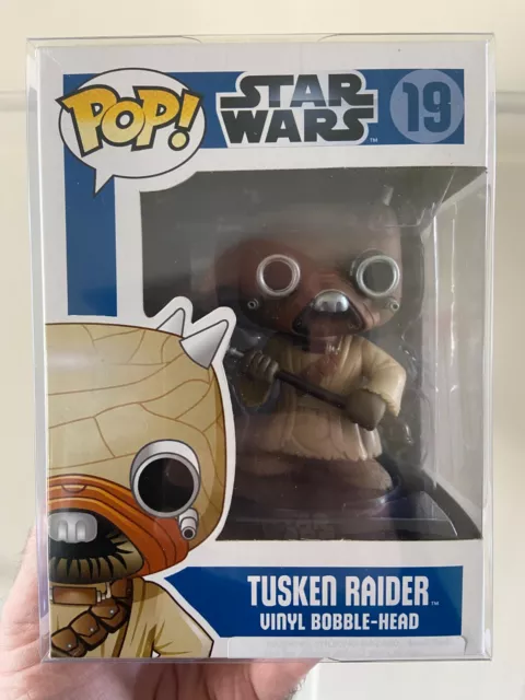 Funko Pop Tusken Raider #19 Blue Box Large Font Star Wars 1st run VGC