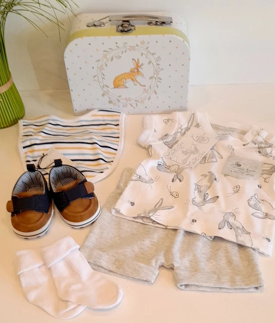 Lusso Cestello Regalo Bambino / Ragazzo / 0-3M / Estate / Scarpe / Indovina Quanto Ti Amo
