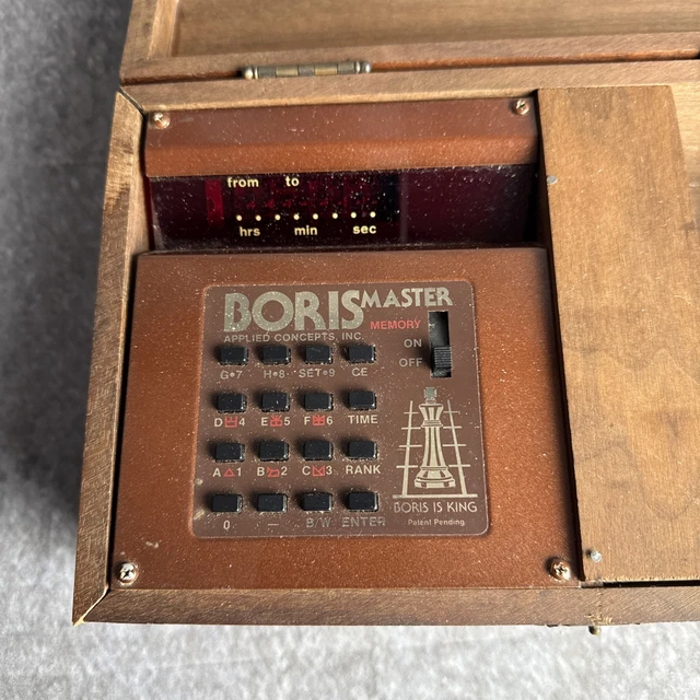 RARE VINTAGE 1978 Boris Master Electronic Chess Computer Game W/ Case £ ...