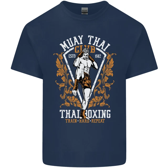 T-shirt top Muay Thai Fighter Warrior MMA arti marziali da uomo cotone 3