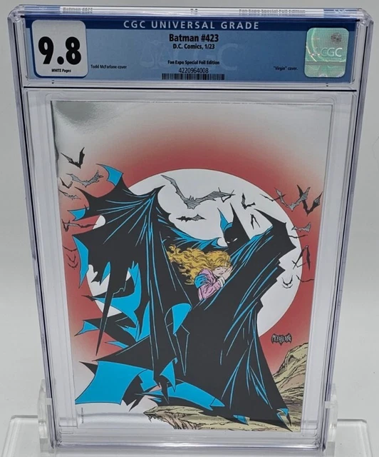Batman #423 2022 DC Comics Todd McFarlane Fan Expo Special Foil Variant CGC 9.8