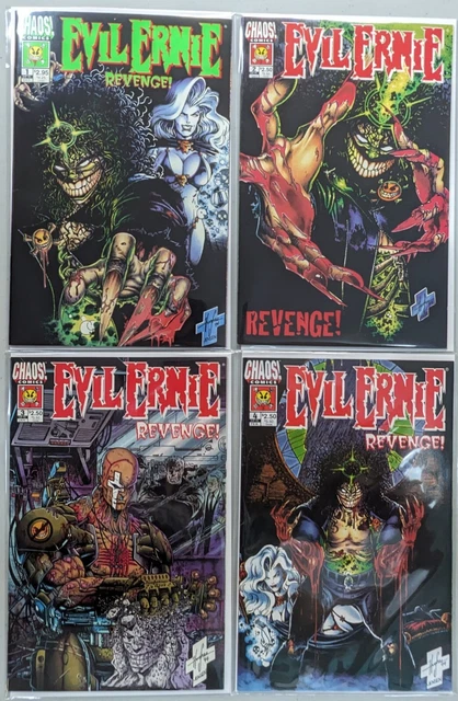 Evil Ernie Revenge! #1,2,3,4 (1994 Chaos Comics Complete Set) VF-/VF