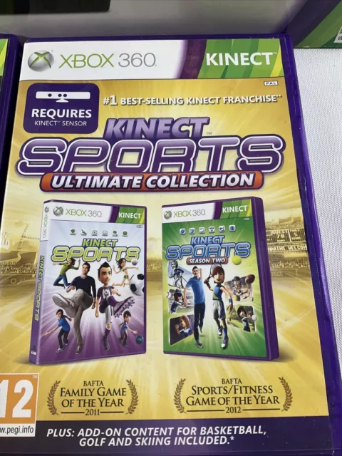 Microsoft Xbox 360 Sensor de Kinect Con Kinect Adventures - en Caja - Sin 3