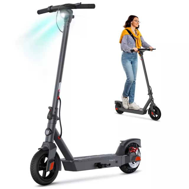 SISIGAD Electric Scooter Adults Peak 500W Motor 8.5"Solid Tires for Adults 19Mph