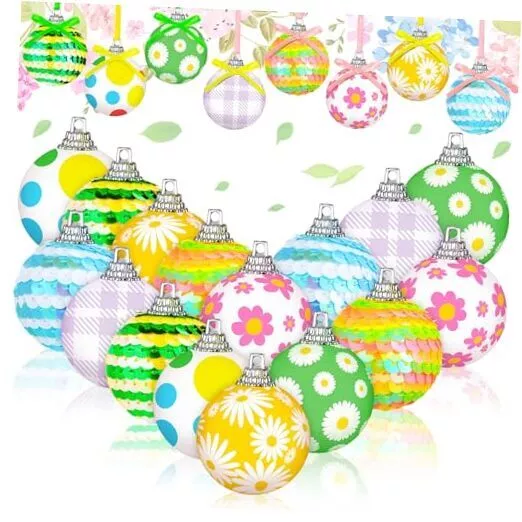 Pcs Spring Tree Ornaments Hanging Decorations Spring Hanging Ball 16 Floral
