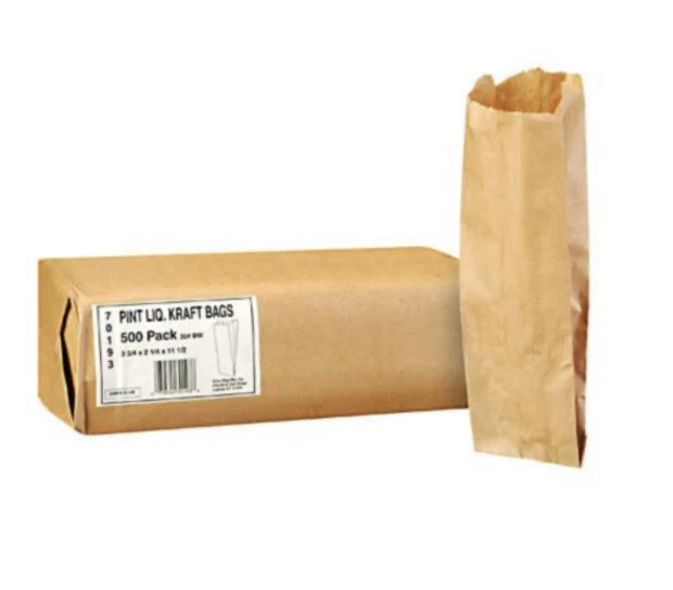 Duro Bag Pint Liquor Kraft Bags (500 ct.)