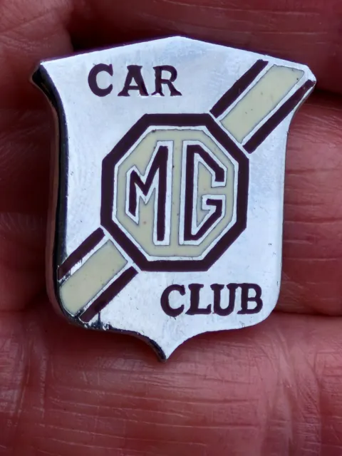 Vintage MG Car Club Automobile Enamel Pin Lapel Badge Emblem Named Rear B-Ham