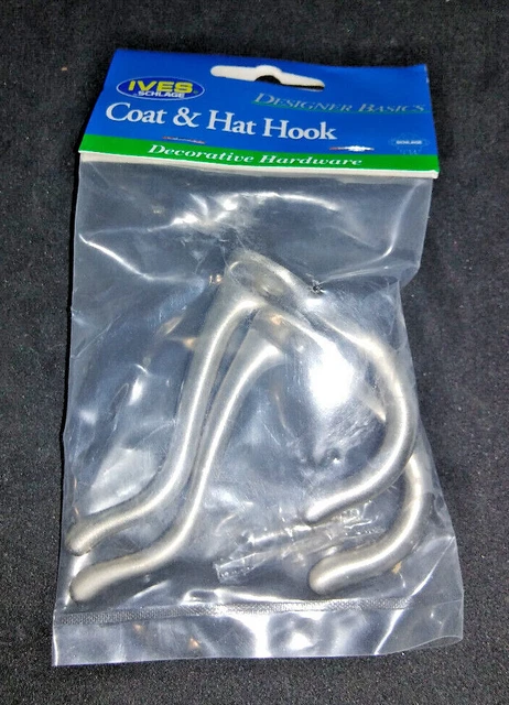 Coat & Hat Ives Schlage Satin Nickel 571Z-619E 3 inch projection Wall Hardware