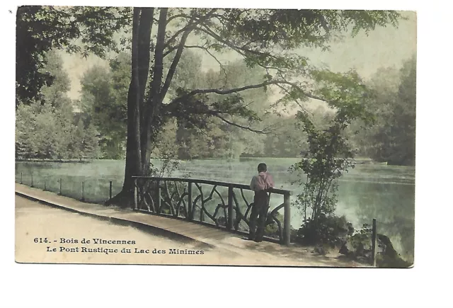 94  Bois De Vincennes  Le Pont Rustique Du Lac Des Minimes