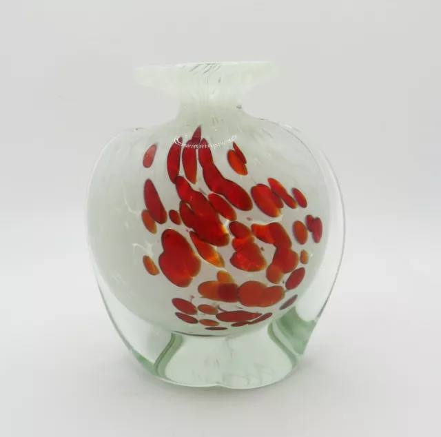 Klassisch Spät 20th Jahrhundert Klein Malteser Mdina Art Glas Spritzer Posy Vase