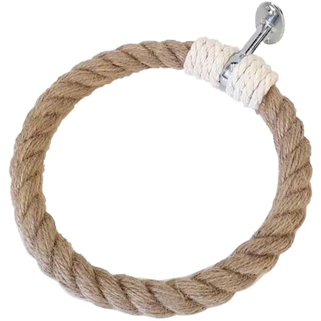 Rustic Style Towel Rings Hand Towel Holder Towel Rack Macrame Decor Bohemia