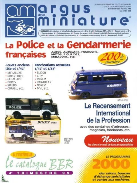 Argus de la Miniature, Gendarmerie et Police Française