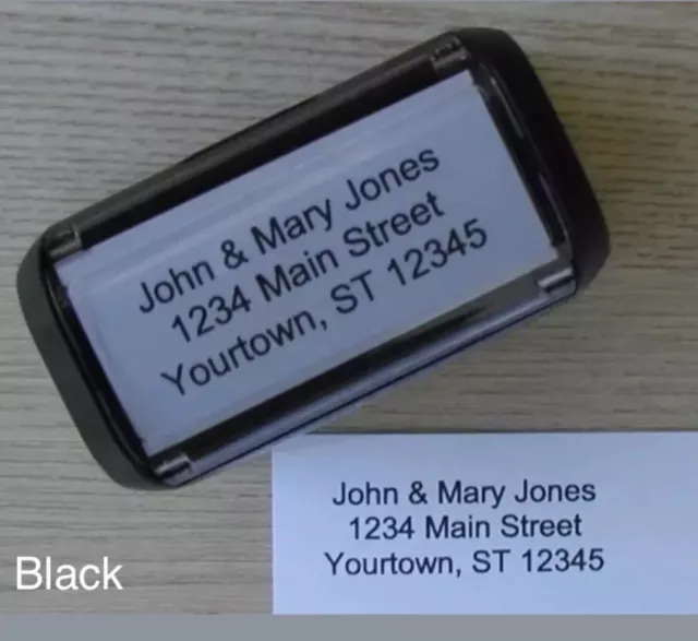 Personalized Custom 4 LINE RETURN ADDRESS Self Inking Rubber Stamp