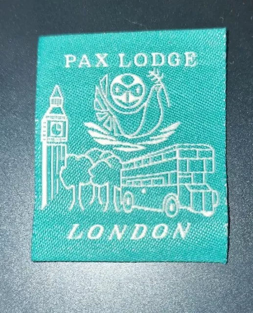 GUIDE/GIRLGUIDING/WAGGGS PAX LODGE centre London badge / patch /silk $1 ...