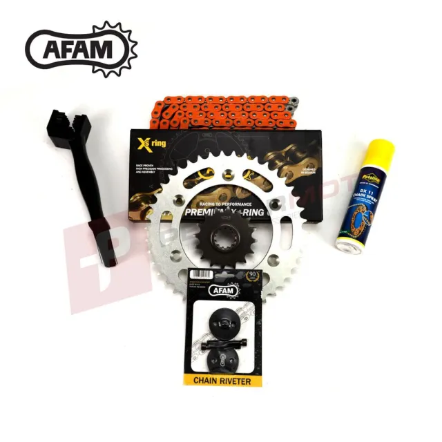 AFAM empfohlen orange Kette und Kettenrad Kit für Honda TRX400EX Sportrax 00-04