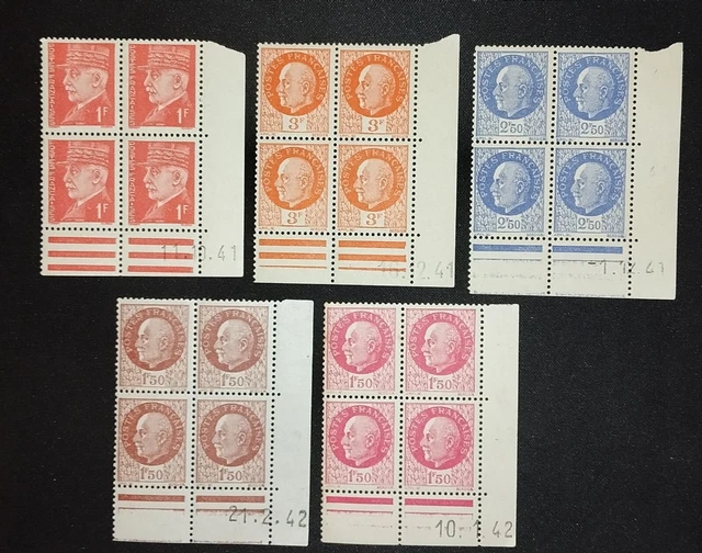 1941-42 Pétain - FRANCE 580 neuf sans gomme Maréchal PETAIN Etat français