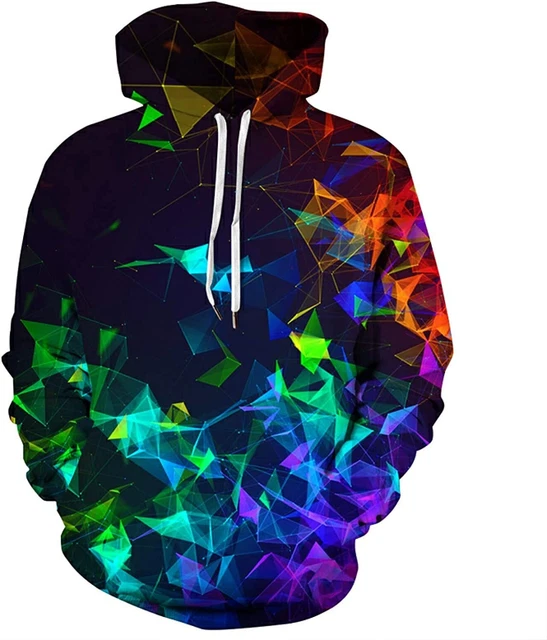 Felpa con Cappuccio Uomo Donna Unisex Stampa 3D Goodstoworld Colorata Divertente