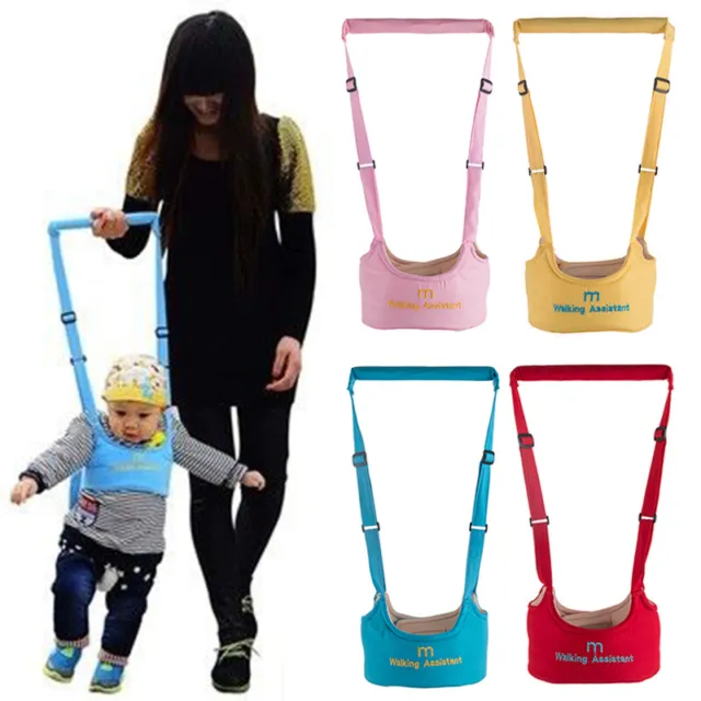 Asistente para caminar para bebés ayuda para caminar riendas de aprendizaje cinturón alas arnés de seguridad para caminar * W