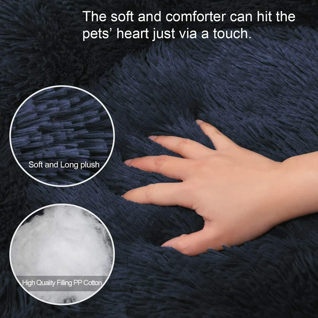 Calming Soft  Donut Anti Anxiety for Medium Large Pet Dog Cat bed Mat Sofa Mat 7