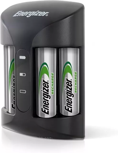 Energizer AA and AAA Battery Charger with 4 AA NiMH Rechargeable Batteries......